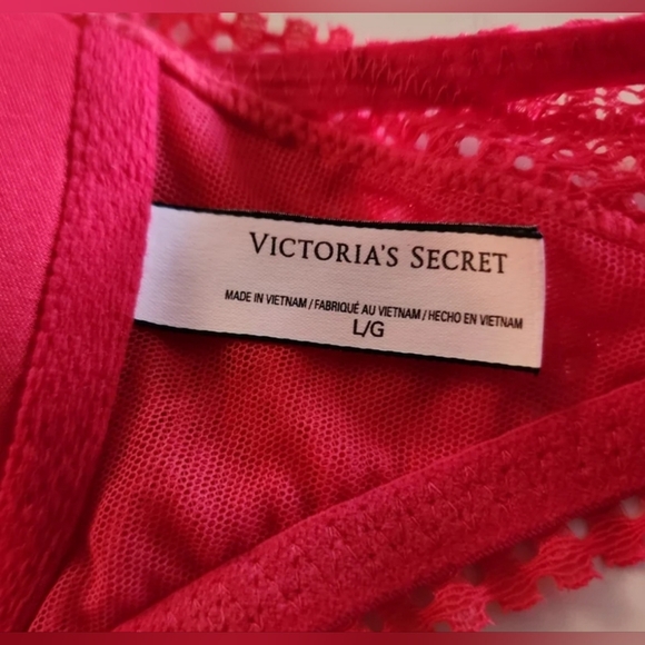 BOGO 50% Victorias Secret PINK Pull Over RazorBack Little Padding Bralette LARGE - Picture 5 of 5
